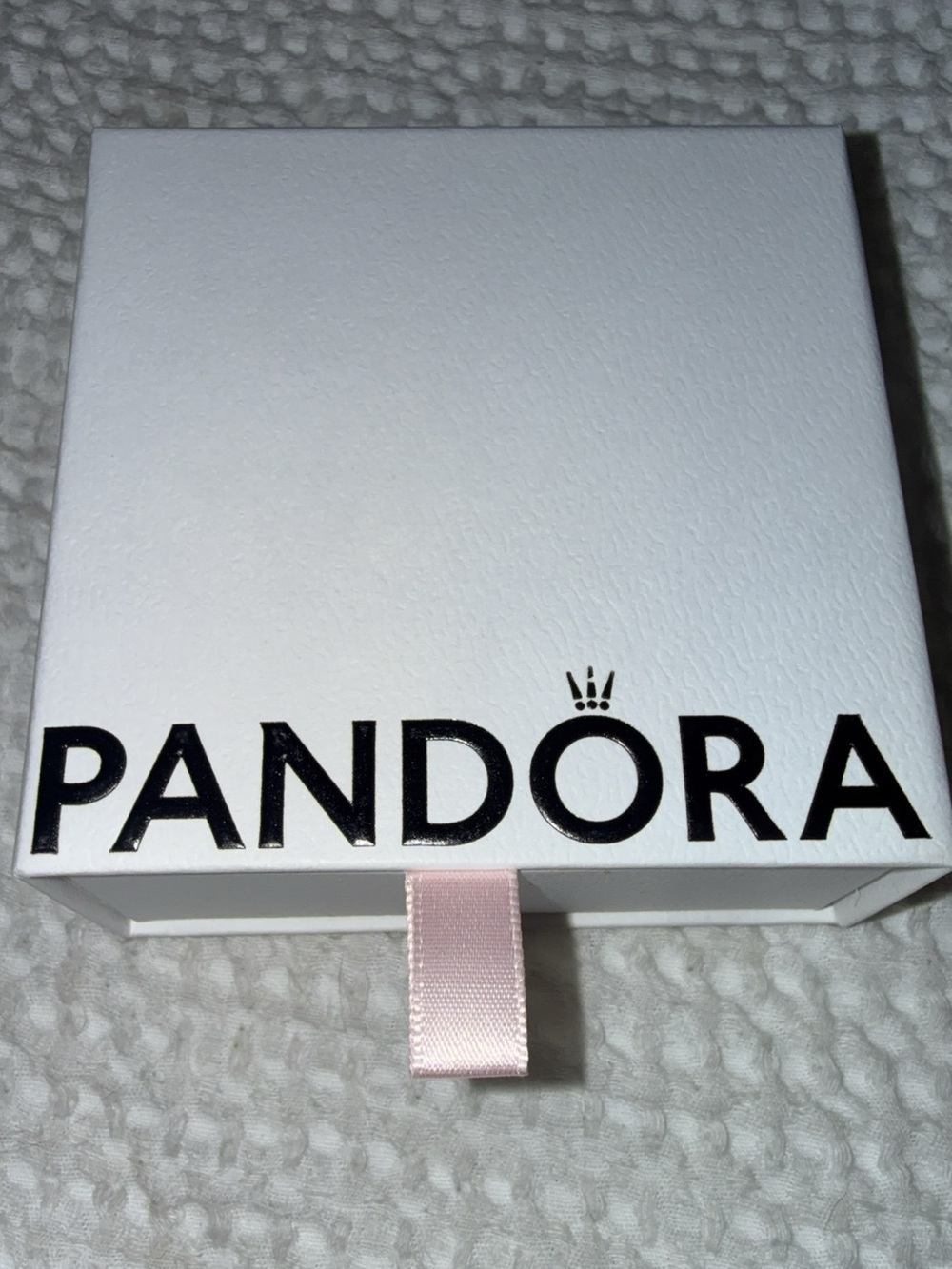 Pandora Silver Bangle W/ Blue Gems